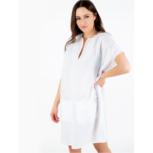 Calvin Klein dámské bílé plážové šaty - S (YCD)